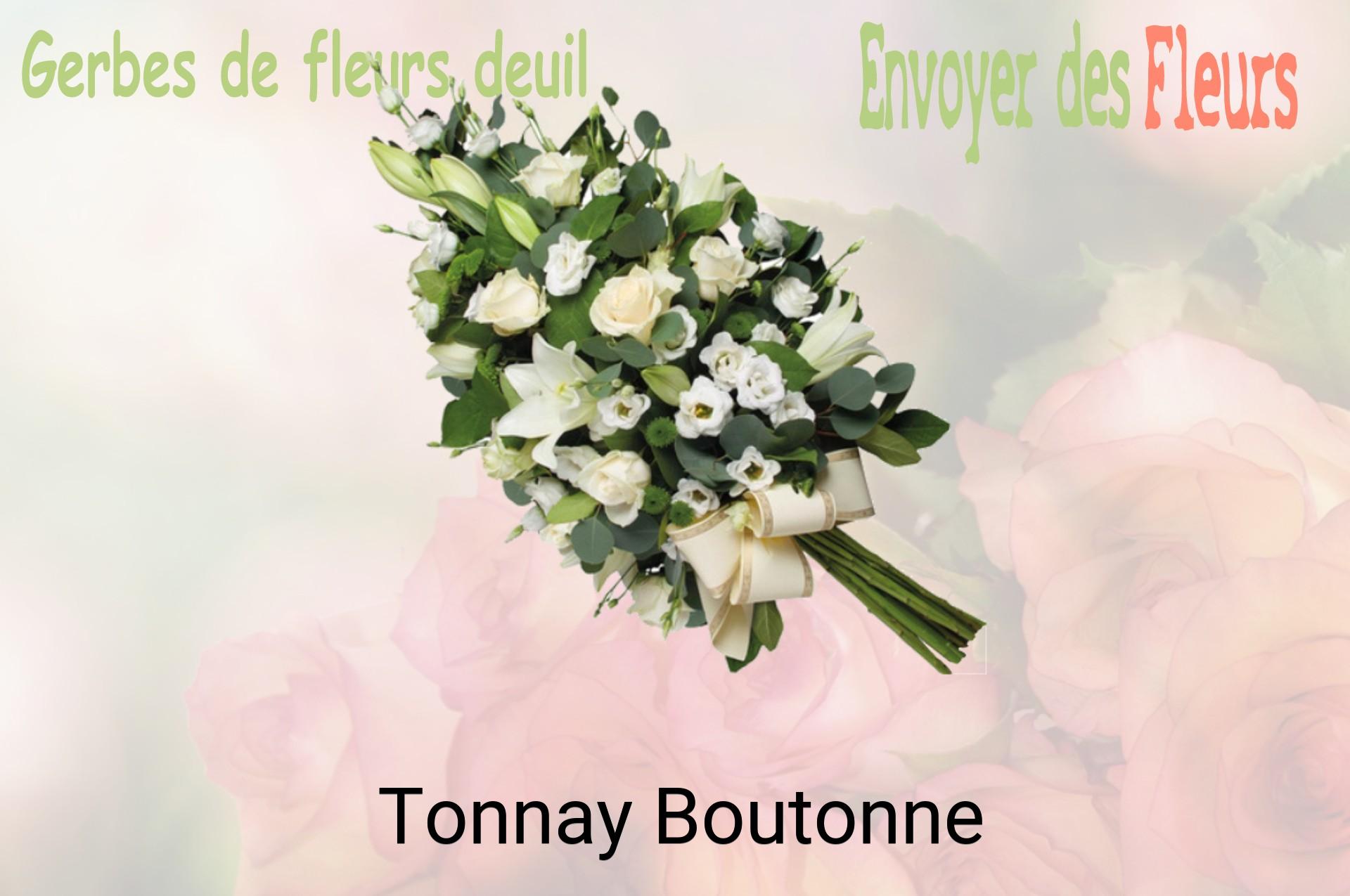 Gerbe de fleurs de deuil livrée à Tonnay-Boutonne